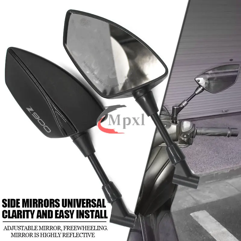 

For KAWASAKI Z900 Z 900 Motorcycle Rearview Side Mirrors Universal 8MM 10MM scooter Motorcycle Accessories