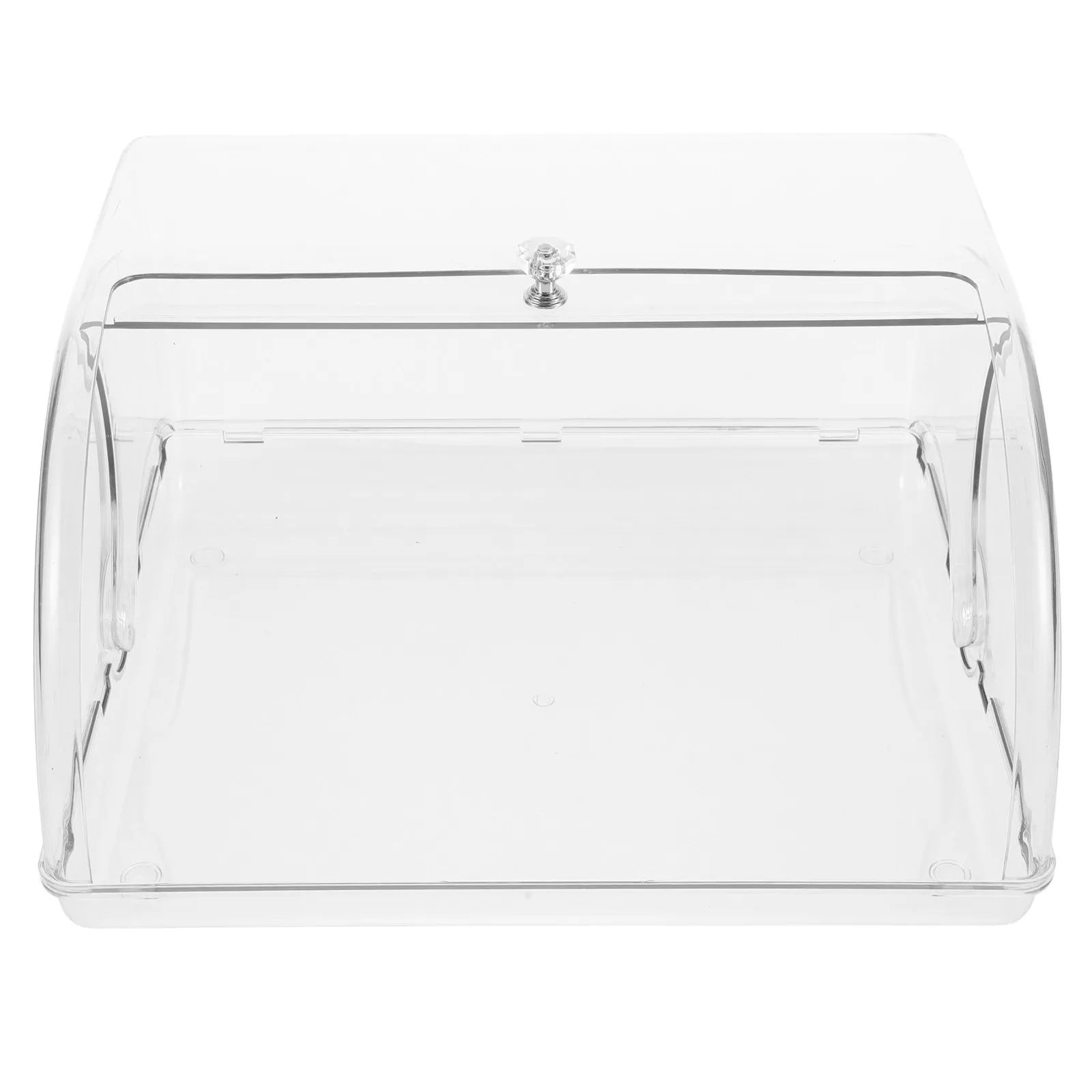 

Countertop Bread Box Airtight Plastic Container for Homemade Bread Cookies Muffins Loaf Keeper Rolltop Design Freshness