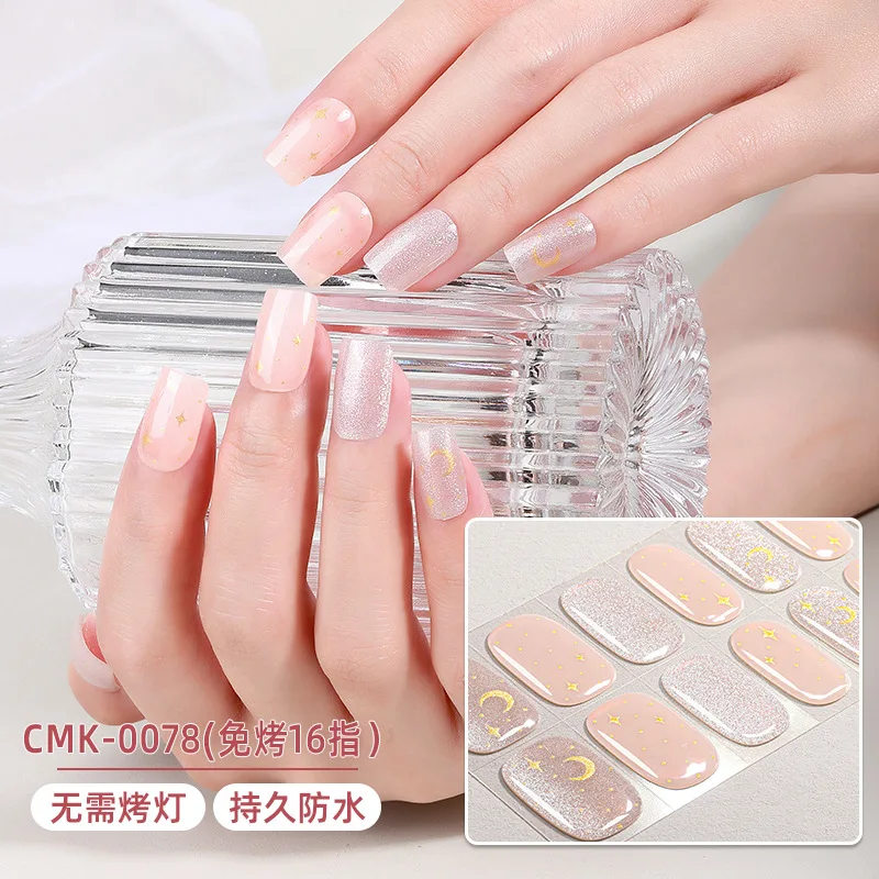 16 نصائح DIY الخبز خالية ملصقات الأظافر الربيع الصيف الزهور لاصق شرائط الأظافر التصحيح المنزلق غطاء كامل مسمار الديكور صائق