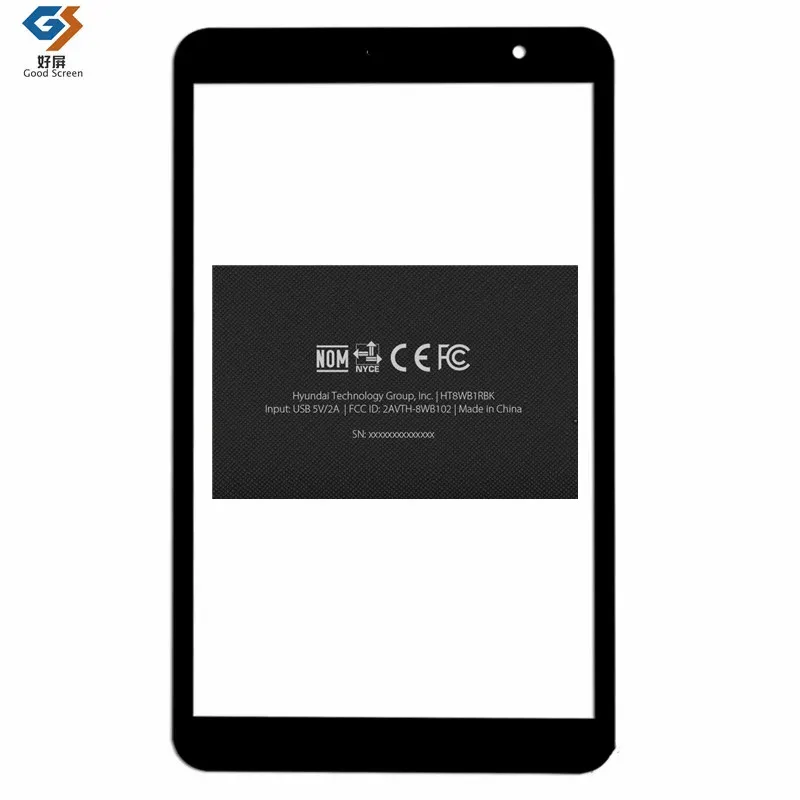 

Black 8 inch For Hyundai HyTab Plus 8WB1 Tablet Capacitive Touch Screen Digitizer Sensor External Glass Panel HT8WB1RBK