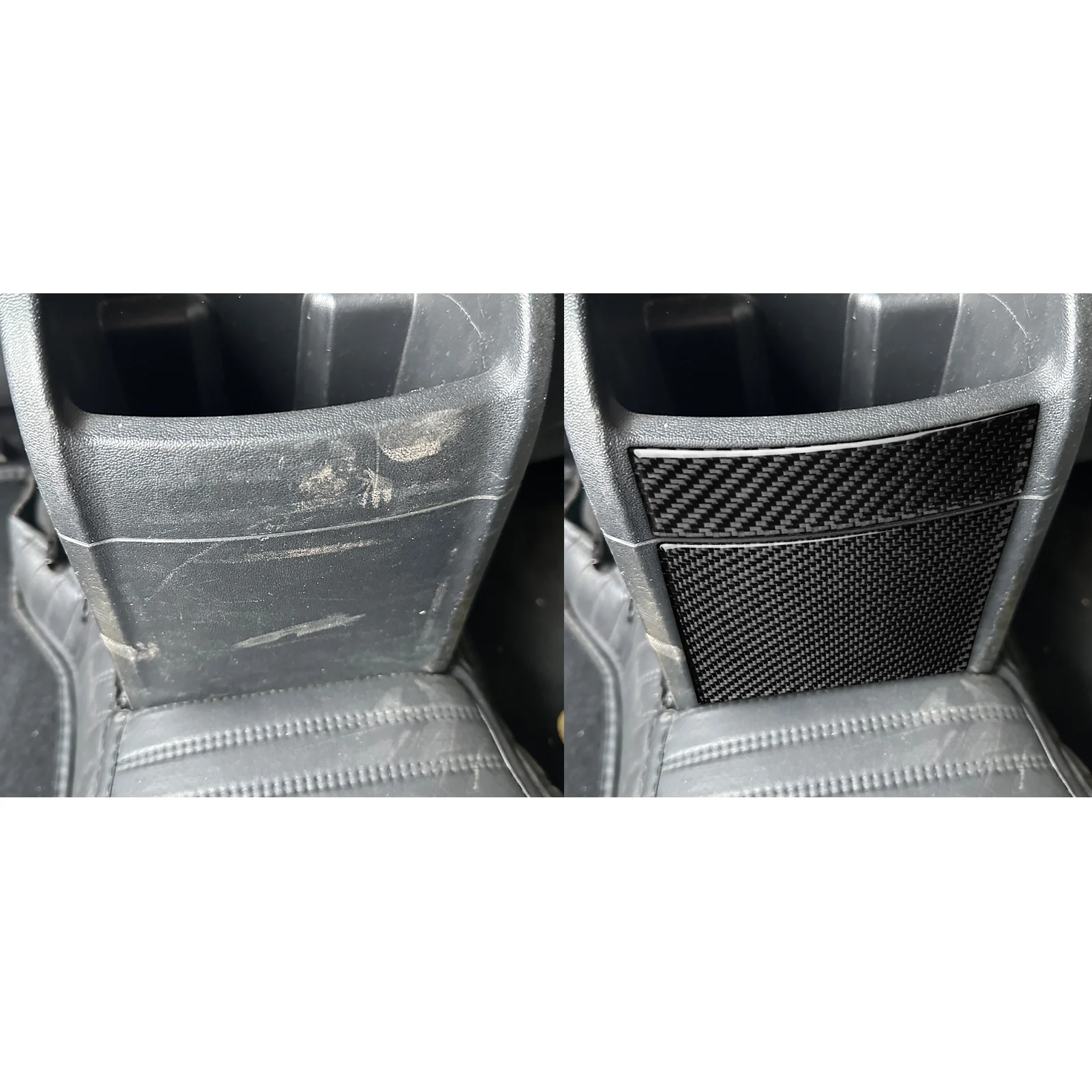 

Для SEAT Leon MK2 1P Cupra FR 2005–2012 Внутренняя панель защиты от ударов на заднем сиденье / 3K углеродное волокно + смола / 3 мм против царапин