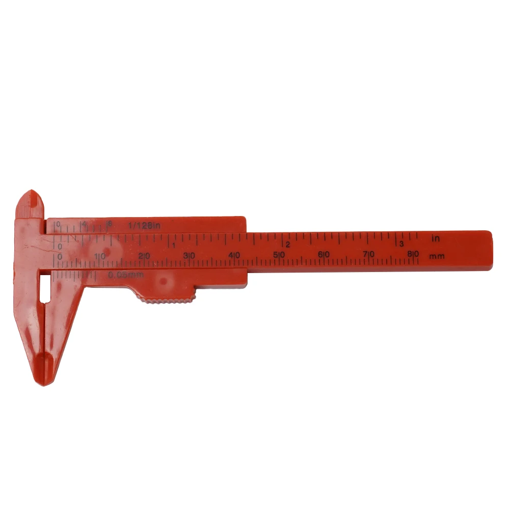 Pinças leves com escala Double Rule, Medição Antiguidades para Carpintaria, Medição Jóias, Plástico, 0-80mm
