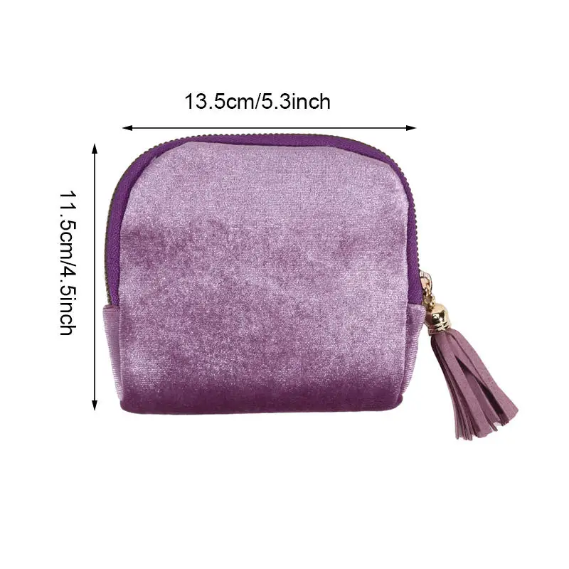 Exquisite Schmuckaufbewahrungstasche mit Quastenanhänger, Reißverschluss-Schmucktasche, große Kapazität, Reise-Kristallarmband-Aufbewahrungsbeutel – Detail 2