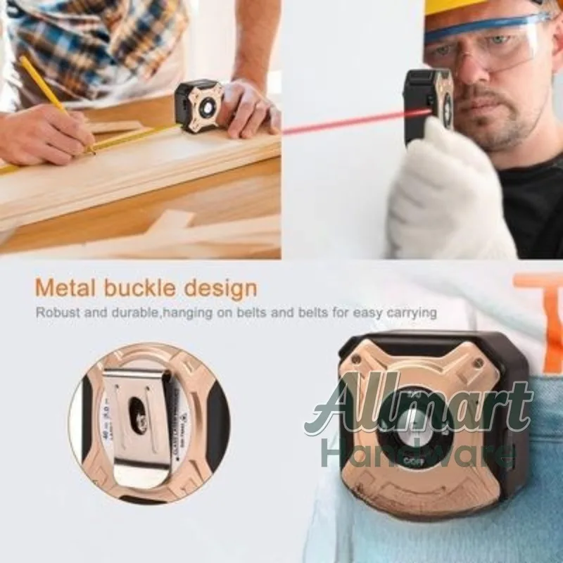 Laser Tape Measure 5m/40m, Distance Area Volume Measuring Tool, Aluminum Alloy Shell, Metric & Imperial System for Construction