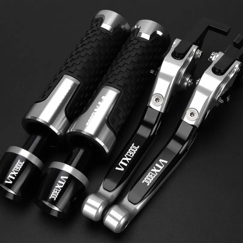 2026 Motorcycle Aluminum Adjustable Brake Clutch Levers Handlebar Hand Gripss FOR HONDA VTX1300C VXT 1300 C 2004 2005 VTX 1300C