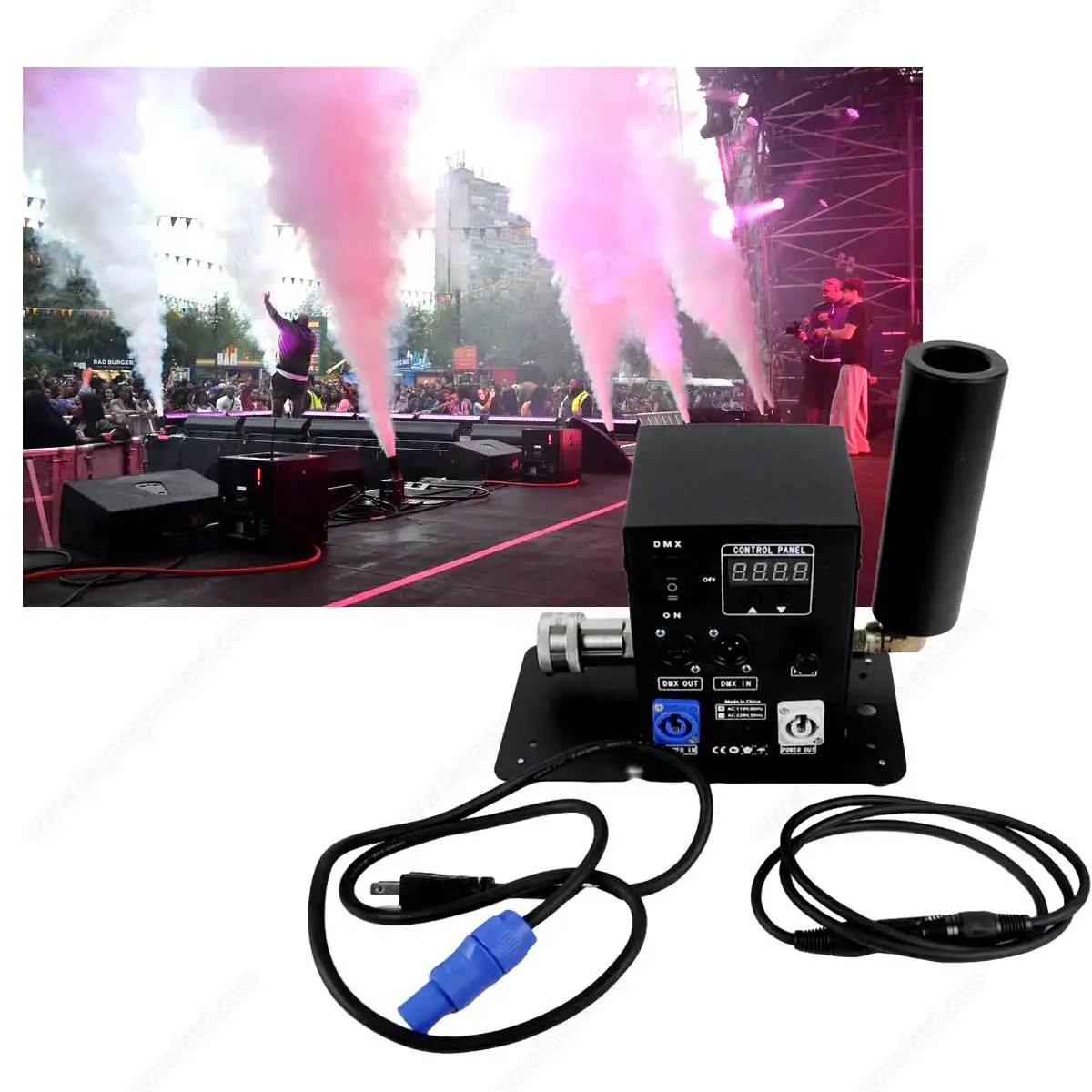Co2 Jet Machine Special Effect Stage Cannon Smoke Cryo Sfx Magic Fx Dmx Display Equipment Disco Event Concert Dj Party Wedding
