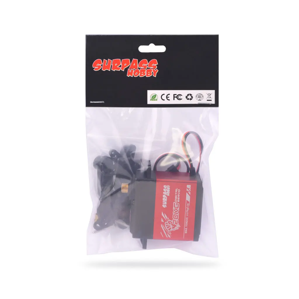SURPASS HOBBY 9G 17G 25G 6KG 9KG 15KG 20kg Digital Servo Metal Gear RC Car Mini Servos Micro Motor for 1/8 1/10 RC Boat Model