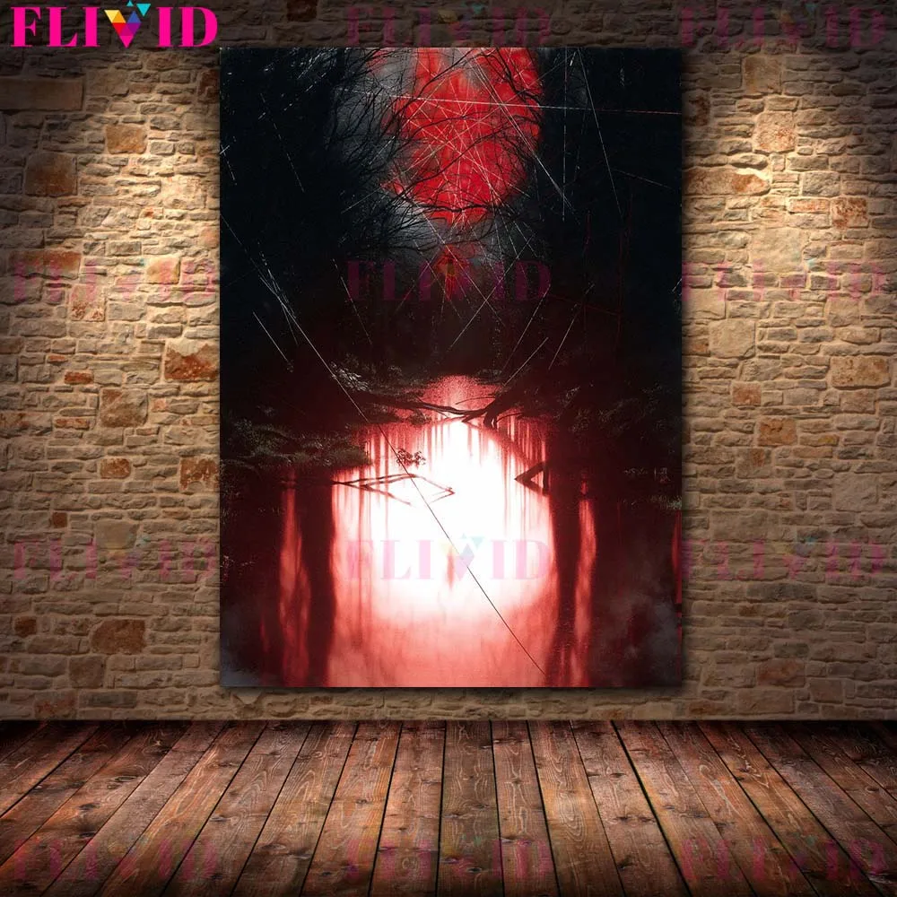 Demonic Monster In The Jungle Vintage Wall Art Canvas Painting Swamp Banshee Abstract Art Poster And Print Home Decor Unframed
