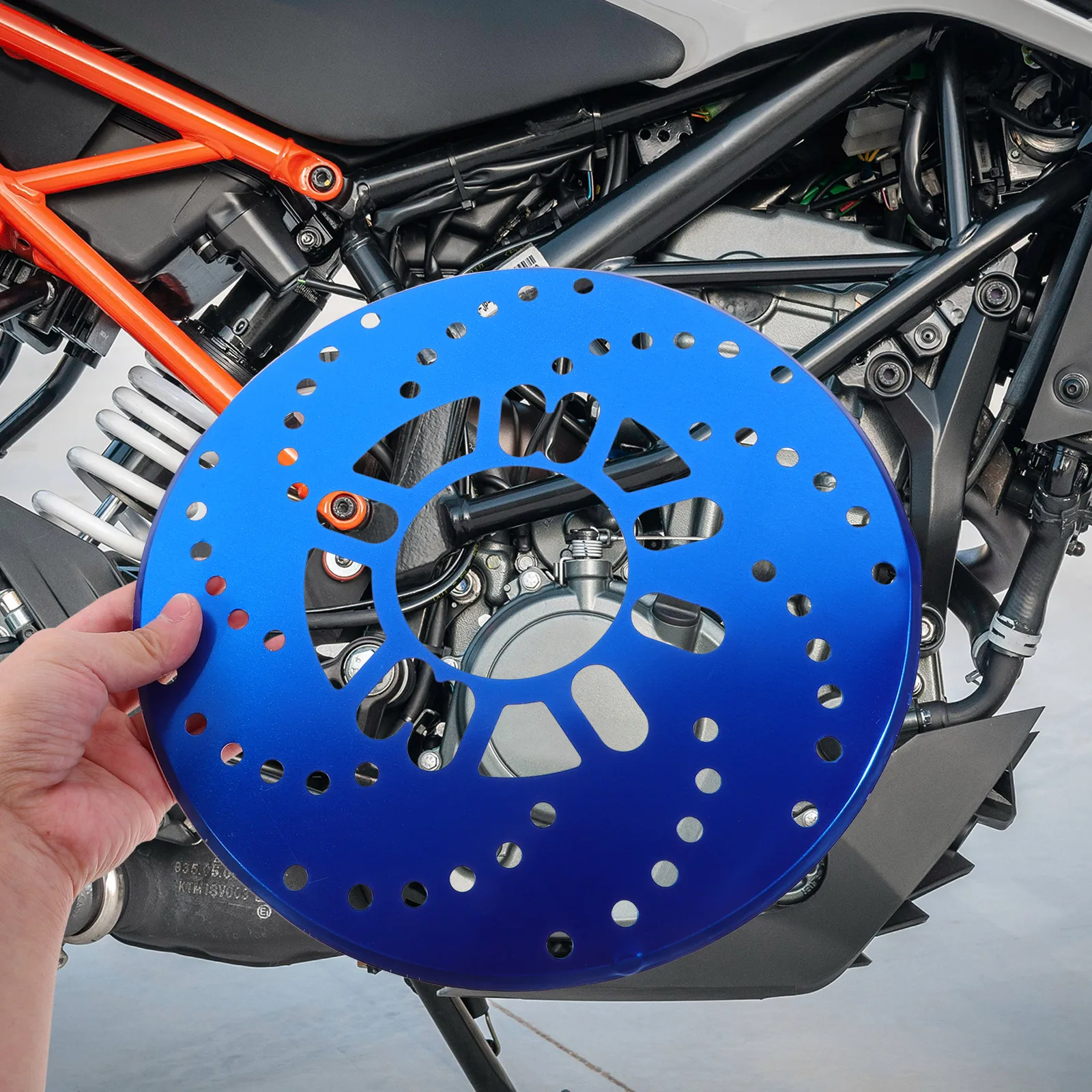 

Universal Brake Disc Cover Car Modification Lightweight Heat Dissipation Easy Install Long Lasting Replacement Automotive