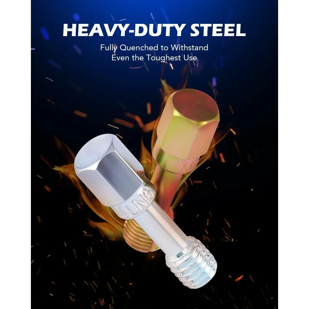 48-Piece Metric and SAE Thread Repair Kit with Taps, Dies, and Thread Files