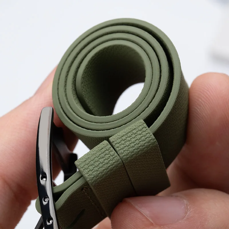 Nuovo cinturino integrato in gomma fluorurata compatibile con il cinturino dell'orologio Breitling Omega Longines Tudor IWC TAG Heuer