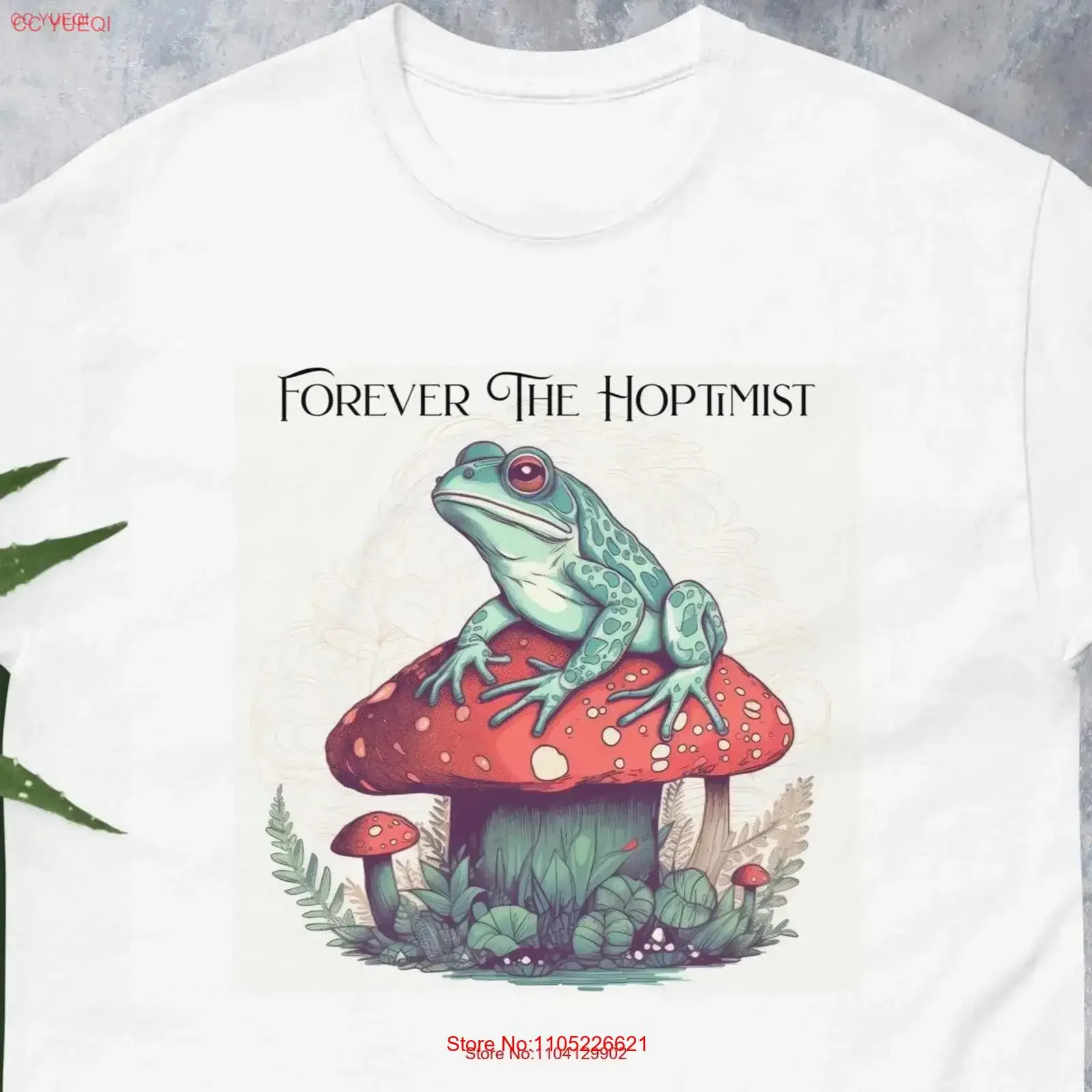 T-shirt champignon magique avec citation quotidienne pour optimiste, motif champignons psychédéliques, pour les amoureux des grenouilles, style Goblincore vintage délavé