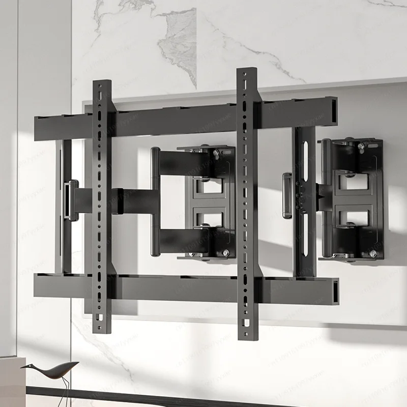 DY822 Ultra-thin TV Telescopic Hanger Wall Hanging Embedded Frame Design Flat Wall Universal Swing Bracket