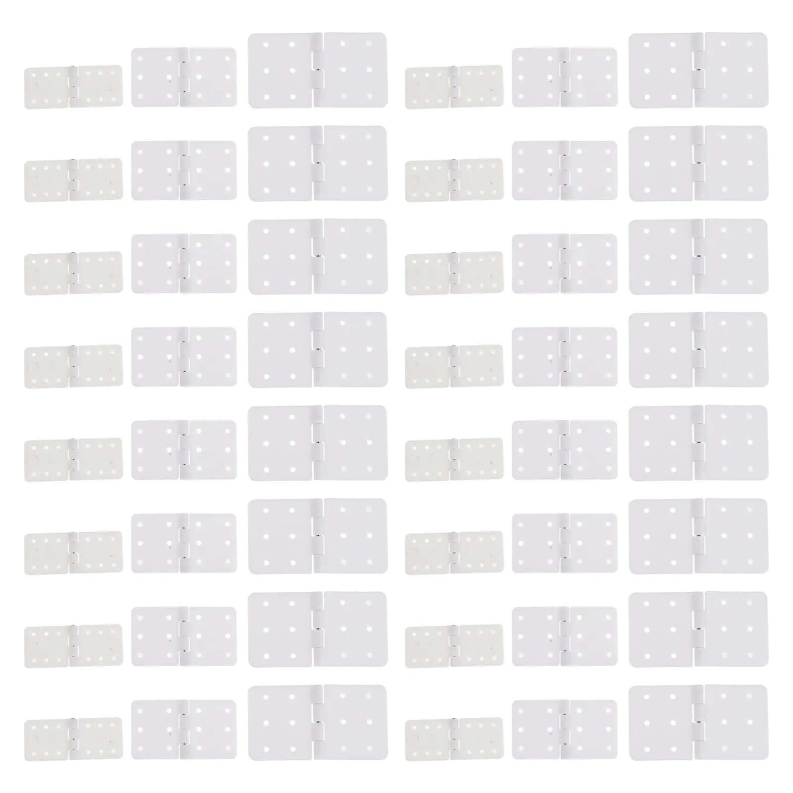 

60Pcs Rc Airplane Hinges High Precision Plastic Pinned Loose Leaf Accessories Fixed Wing Replacement Repair Kit for Rc Aircraft