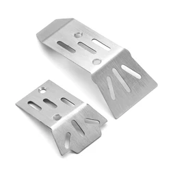 2Pcs Stainless Steel Skid Plate Guard Upgrades Parts for Arrma 1/18 Granite Grom