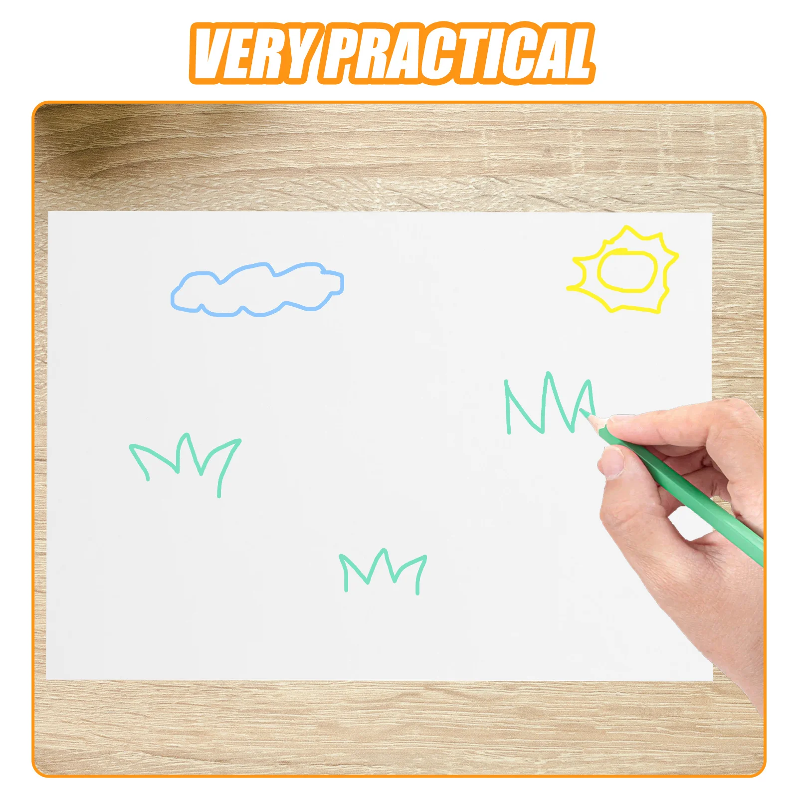 

50 Sheets Watercolor Paper Cards Thick Smooth Surface Durable for Drawing Sketching and Crafting Student Artist Supplies