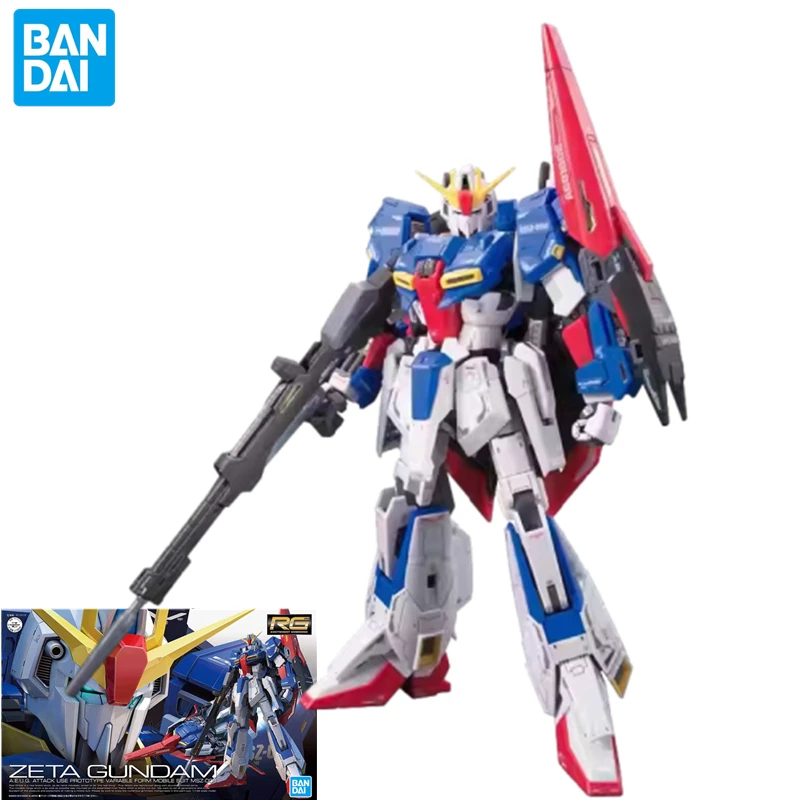 โมเดล Bandai RG Z Gundam หุ่นยนต์แปลงร่างได้ Kamille Bidan MSZ-006เมชาการรวบรวมแอนิเมชั่นของเล่นสำหรับสะสม