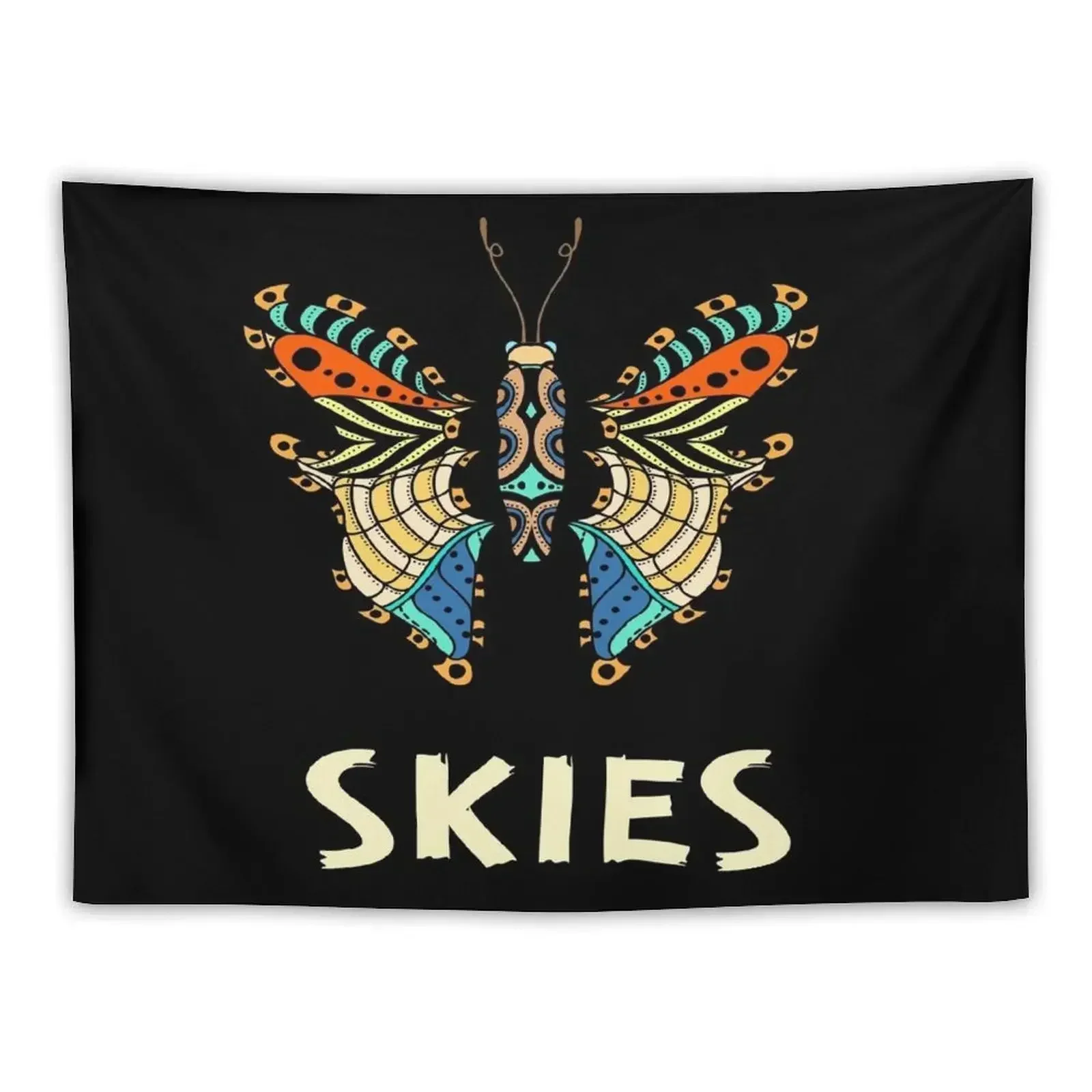 

Lil Skies Hip Hop Butterfly Tapestry Room Decor Aesthetic Wall Hanging Wall Deco Tapestry