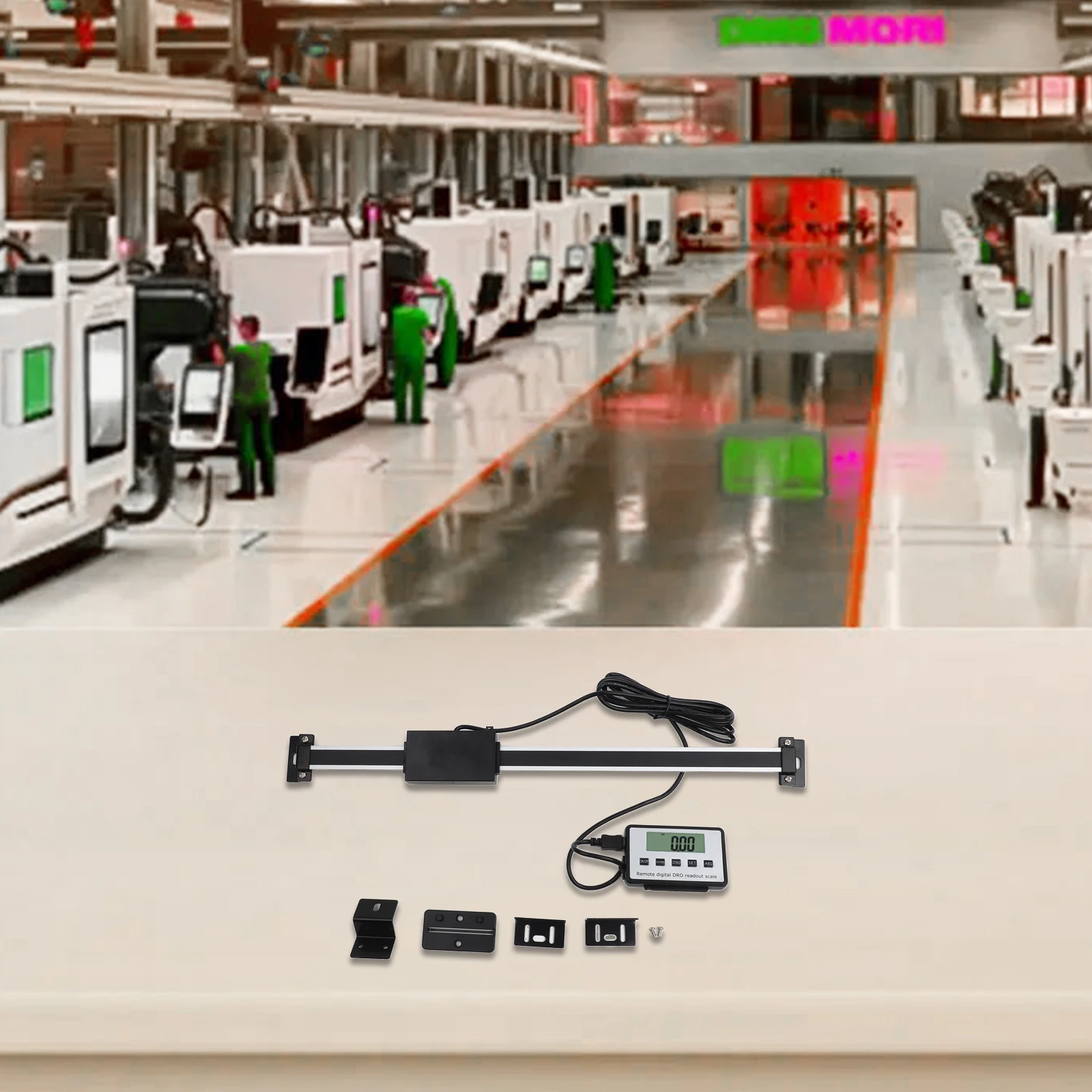 For Industrial Needs Clear LCD Display Linear Scale Display For Quick Measurements Black External Ruler For Measurement Scale