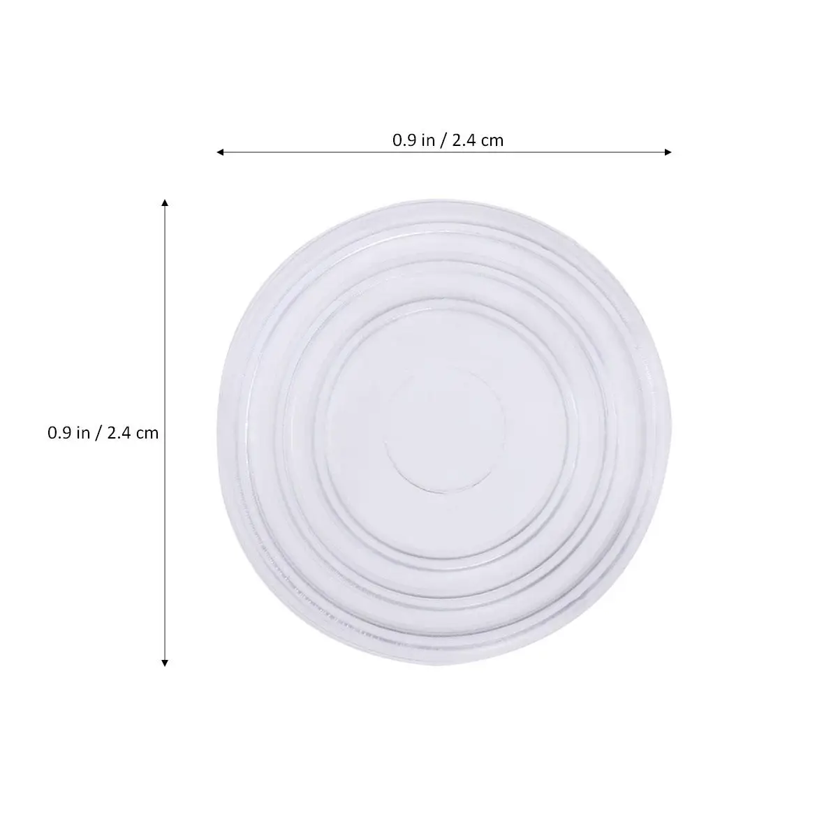 

18 Pcs Glass Table Mat Grip Pads Furniture Bumpers Round Shaped Wall Protector Gasket