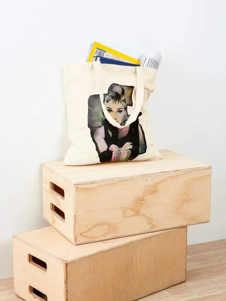 Audrey Hepburn Tote Bag shopping bag logo personalized tote bag shopping tote bags cloth bags