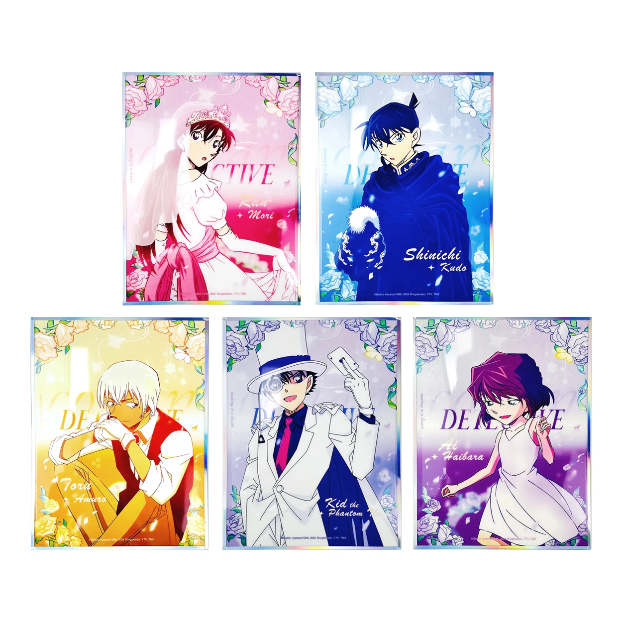 

LOFTER Conan Dream Painting Series Mouri Ran Kuroba Kaito Heiji Okiya Amuro China Official Authorization Paper Standing Plates