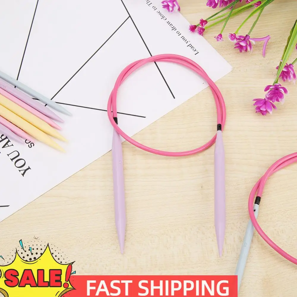 

10 пар АБС-пластика, сменная головка, круглая спица, набор колец с сумкой для хранения, сделай сам, свитер, шарф, аксессуары для дома