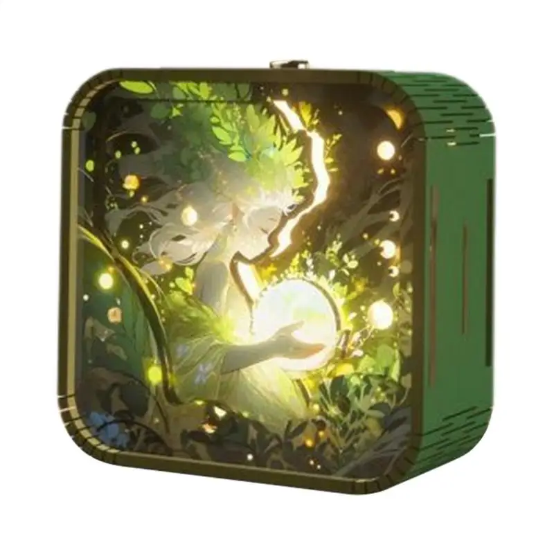 

3D Light Up Wooden Puzzle Bedside Lamp Craft Kits Novelty Lamp For Women And Kids Home Decorations For Bedroom And Living Room