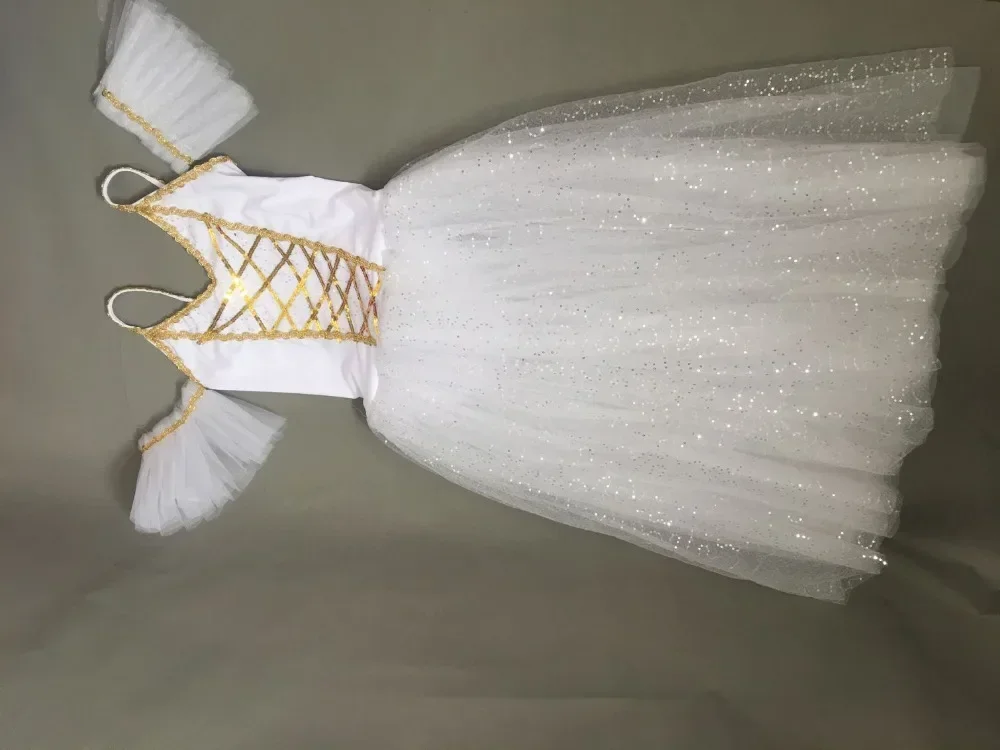 Tutú de Ballet profesional para adultos, vestido largo de Ballet para niñas y niños, tutú de lago de los cisnes, disfraz de bailarina para niñas y mujeres