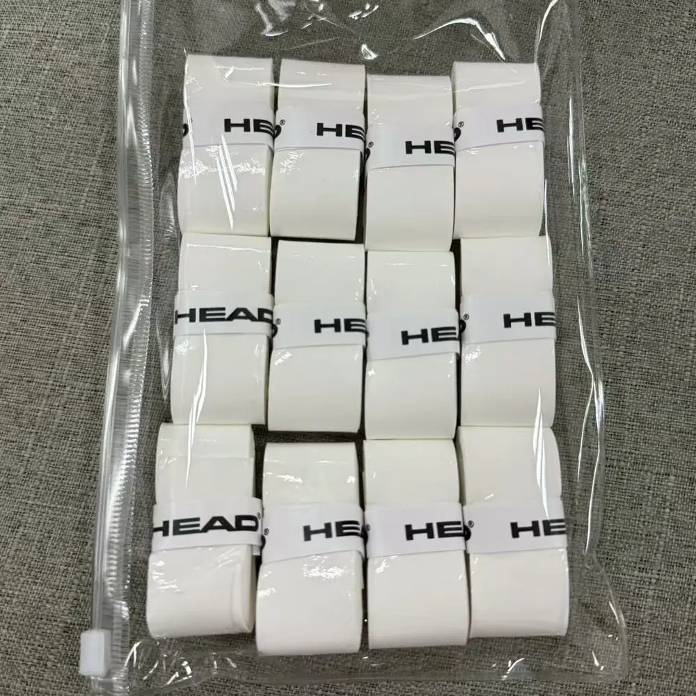 

12PCS HEAD Tennis Racket Overgrip Sweat Band Absorption Grip PU Badminton Racket Handle Grip Tennis Griptape Padel Racket Grip