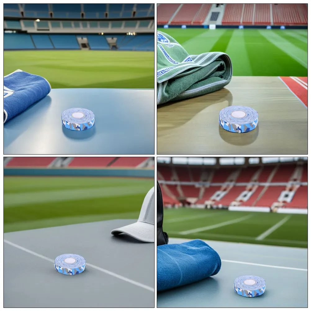 3 لفات من شريط عصا هوكي الجليد، عقد قوي، سطح مموه غير قابل للانزلاق، غلاف حماية لتعزيز أداء المعدات الرياضية