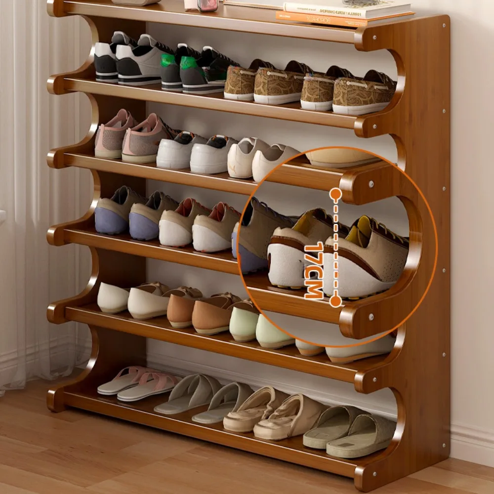 2/3/4/5/6 Floors Shoe Rack Organizer Shelf Storage Simple Space-saving Shoe Organizer Living Room Cabinet Home Indoor Furniture