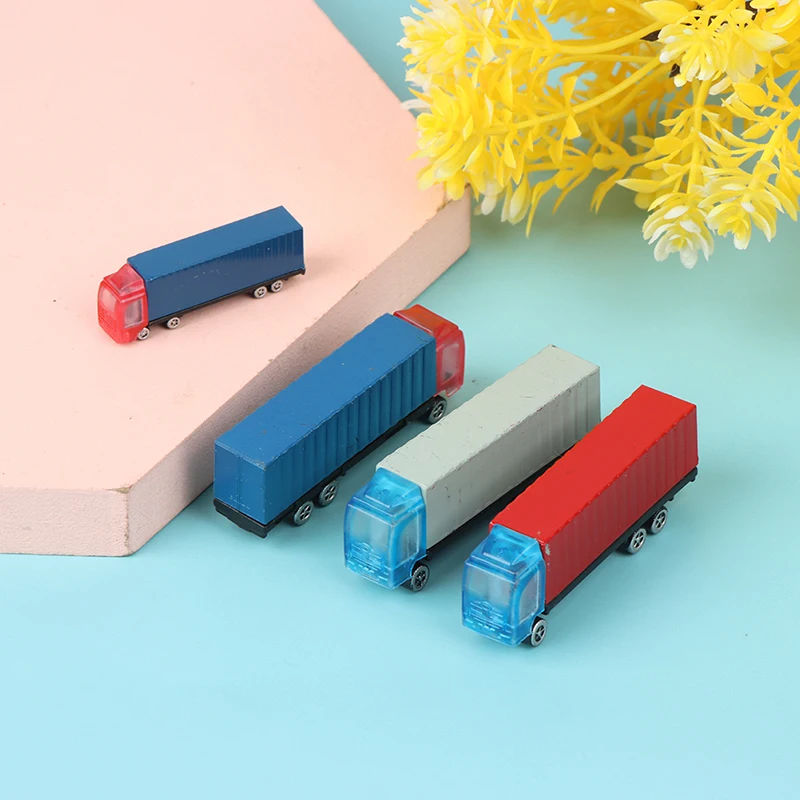 1:100/200スケール ドールハウス ミニチュアカー トラック コンテナモデル リアルなシミュレーションおもちゃ ドールシーンマッチング用デコレーション