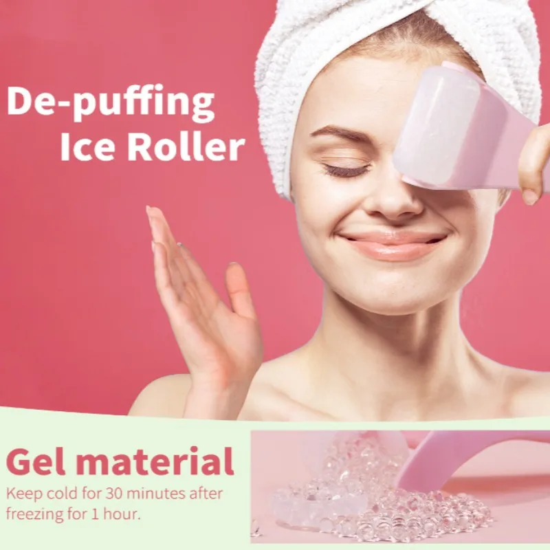 Massageador de gelo rolo face lifting apertar massageador compressa de gelo guasha rolamentos multi-massagem corporal feminino cuidados com a pele beleza-saúde