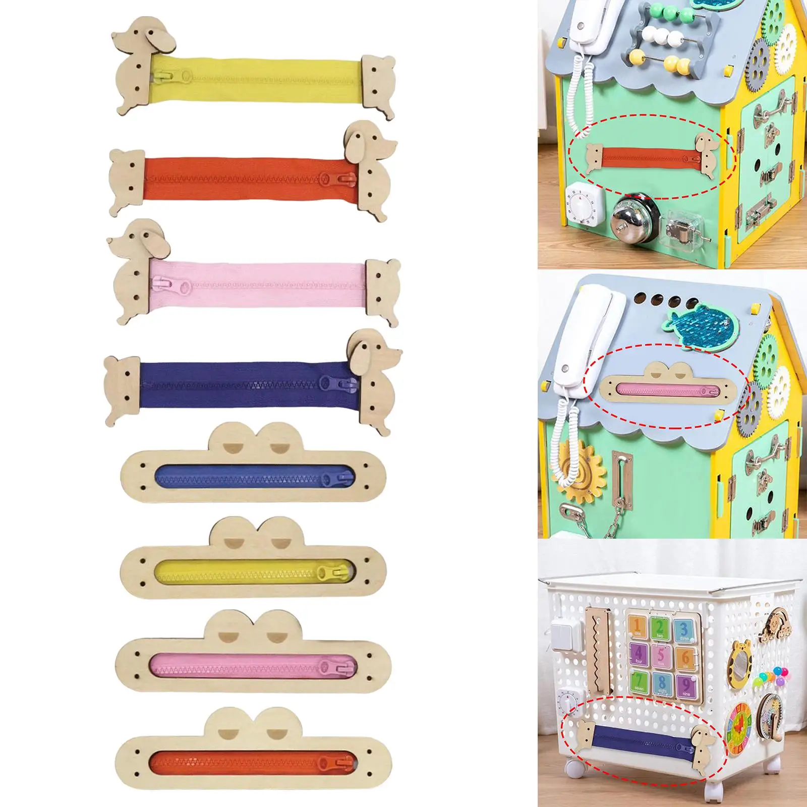 Busy Board Accessories Sensory Toys Travel Toy for Toddler Birthday Gifts