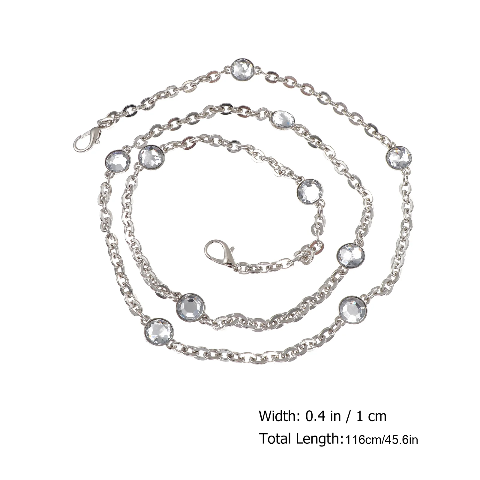 Borsa a catena con cinturino fai da te, decorazione, borsa a tracolla, tracolla, borsa di ricambio in metallo, donna