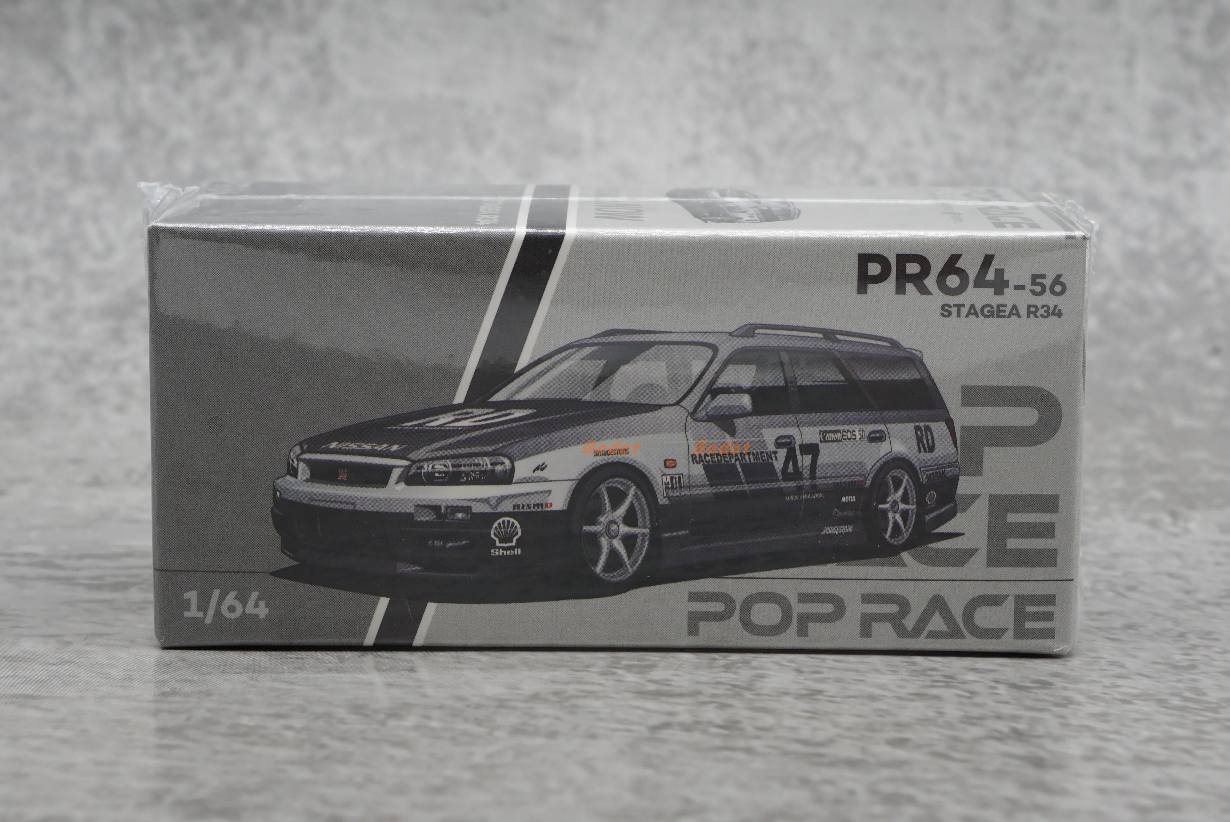 poprace  1/64 gtr r34  alloy car model toy