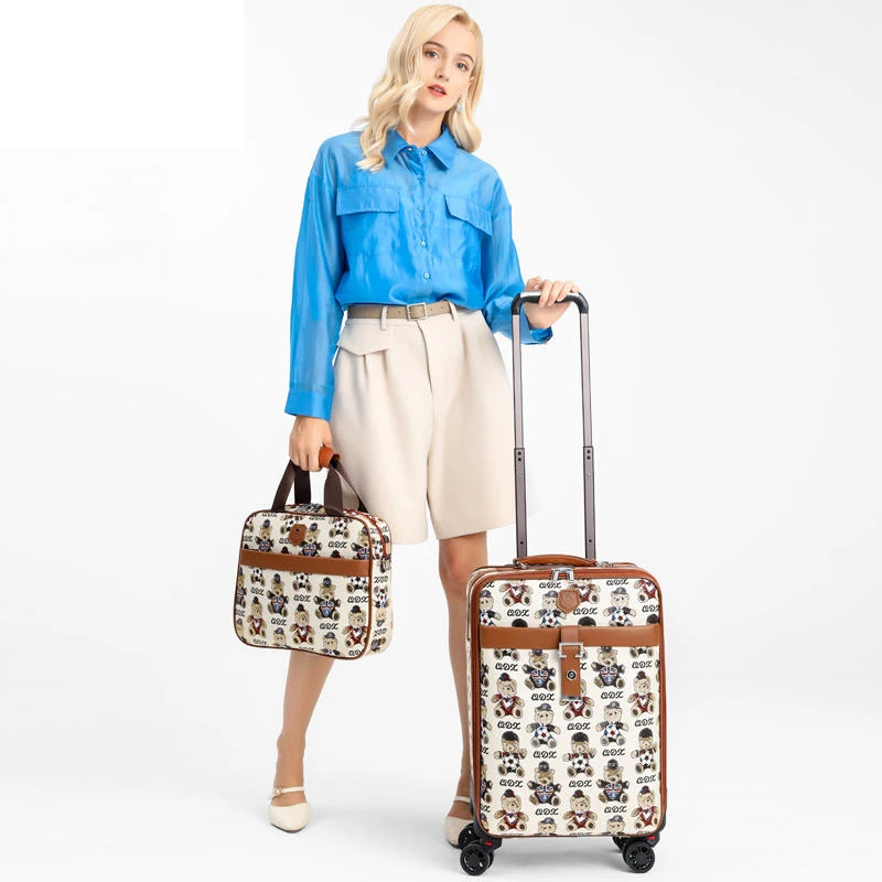 Oxford-Valise de Voyage Épaisse Durable avec Sac à Main en Toile pour Homme et Femme, Bagage de 20 Pouces, Nouvelle Collection