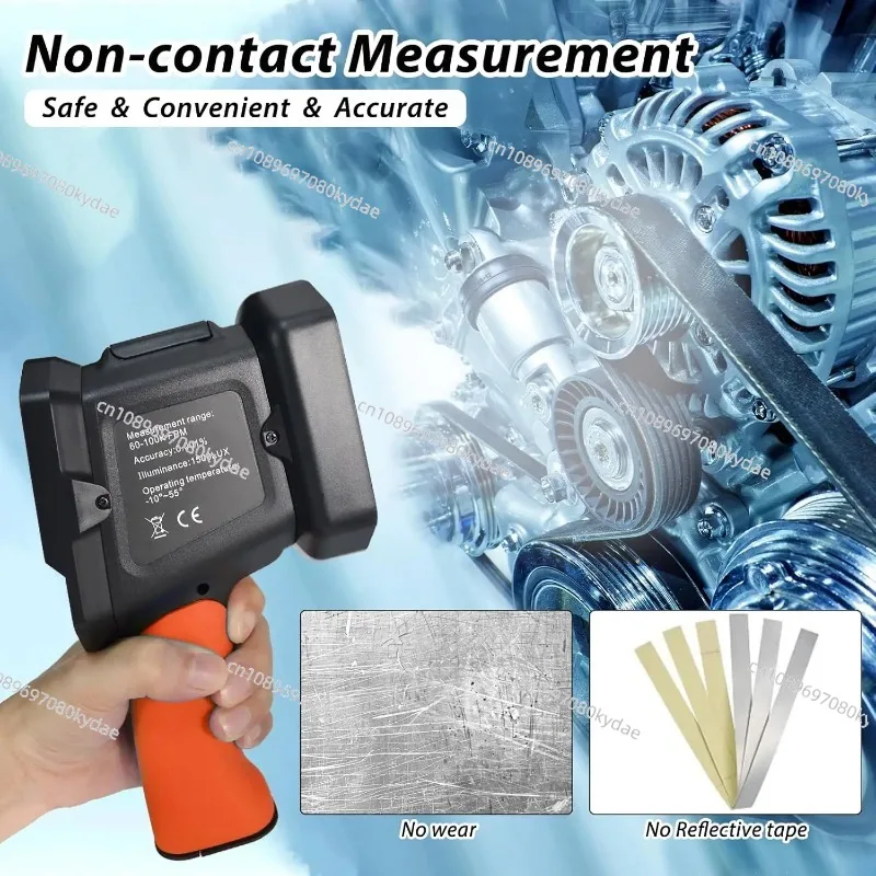 

LED Stroboscopic Meter Motor Flash Flash Speed Meter Tachometer Non-contact Tachometer Digital Display