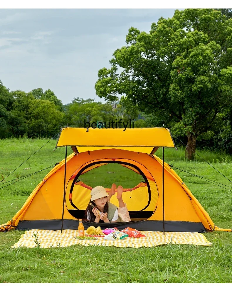 FG10Professional Climbing Tent Double-Layer Thickened Outdoor Hiking Overnight Camping Park Portable Camping Equipment