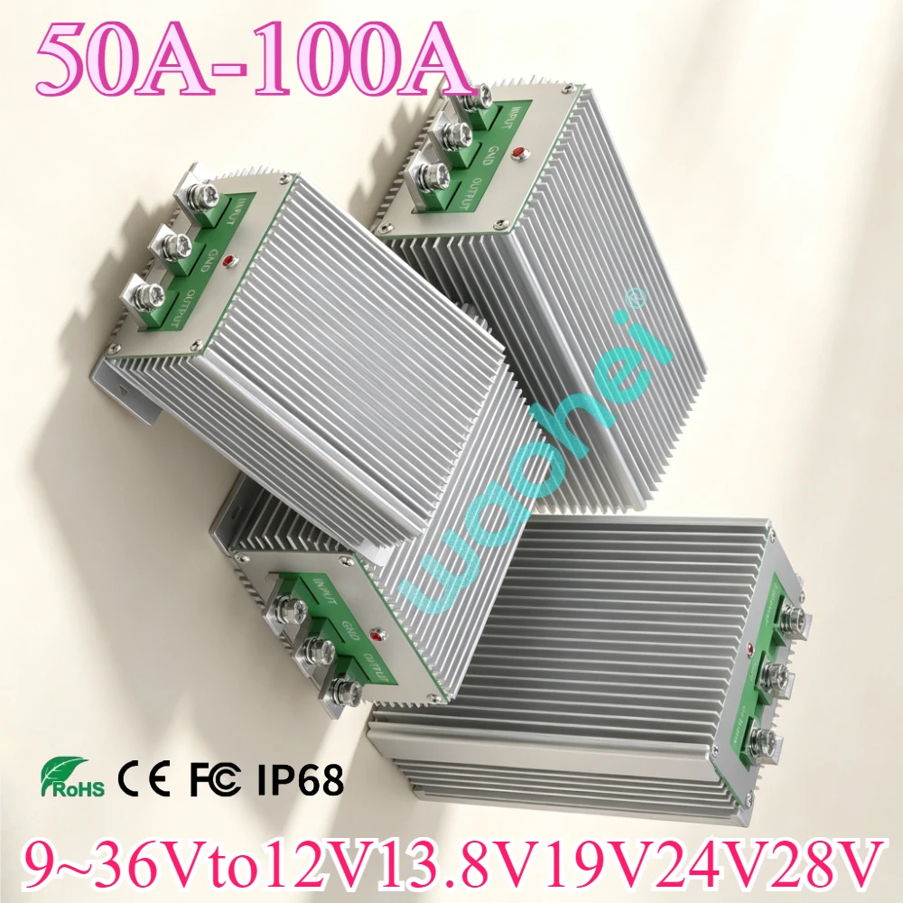 12V to 28V Power Converter 24V to 28V 9V-36V to 28V 13.8V 24V 50A-100A Voltage Regulator Transformer Voltage Regulator CE ROHS