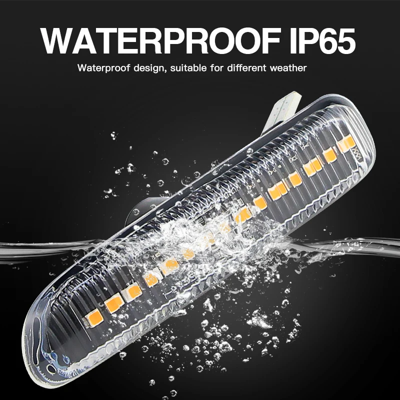 2 قطعة لسيارات BMW 3 Series E46 سيدان/صالون 12/كوبيه 06/قابلة للتحويل 12/E46 عربة سيارة LED أضواء العلامات الجانبية مصابيح إشارة الانعطاف الديناميكية