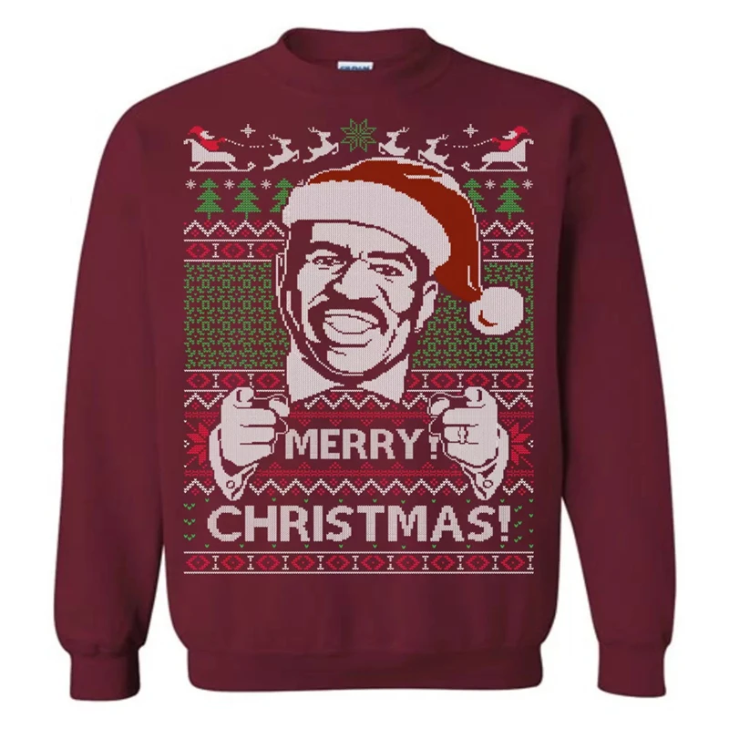 Funny Steve Harvey Ugly Christmas Sweater For Men Fashion Holiday Xmas Gift Women 3D Print Sweatshirt Loose Streetwear Pullovers