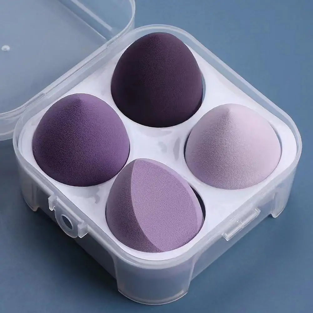4 stks/set Kleur Mengen Schoonheid Ei Schoonheid Spons Make-up SpongeMakeup Tools Foundation Make-up Gezichtsmake-up Tools Make-up