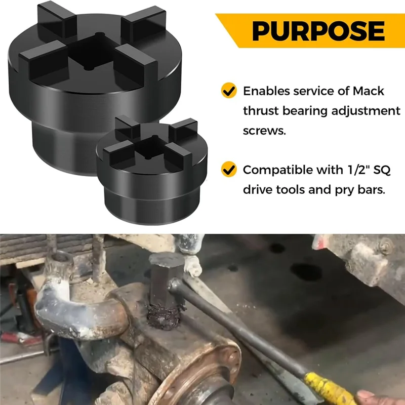 

A98E-Mack Kingpin Socket/1 7/8" O.D 1/2" Drive King Pin Регулировочная винтовая головка для грузовика Mack 10500, 12000 фунтов Замена