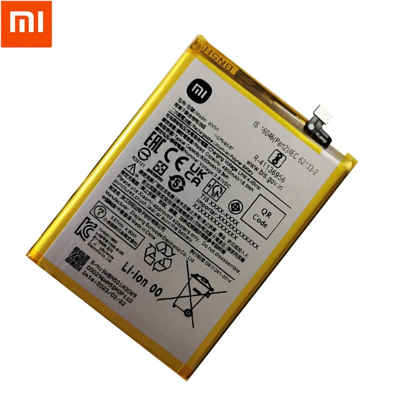 Original High Quality BN5H Battery FOR Xiaomi Redmi Note11E / POCO M4 5G/Pocophone M5 5000mAh Capacity Phone Batteries Bateria