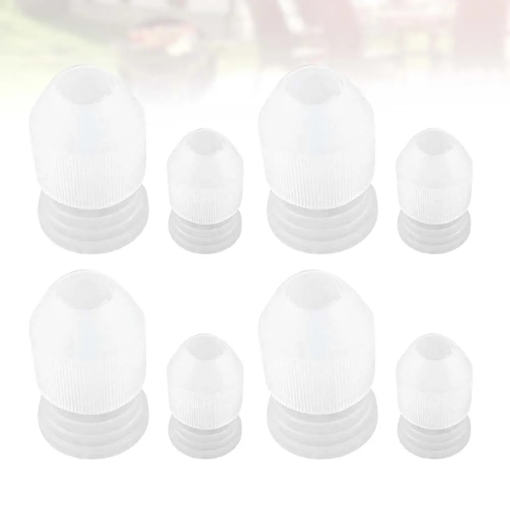 

20Pcs Nozzle Converter Set Plastic Baking Tool for Cake Mounting Compact Storage Gift for Bakers Small Medium Size White