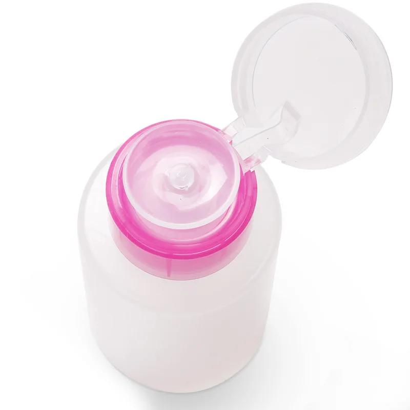 1pc 150ml makeup pump dispenser, nail art nail tools, plastic enamel cleaner