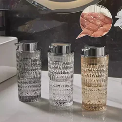 Exquisite Glass Soap Solution Bottle Household Decor Shampoo Lotion Bottles Hotel Bath Gel Bottle Dispenser Bathroom Accessories