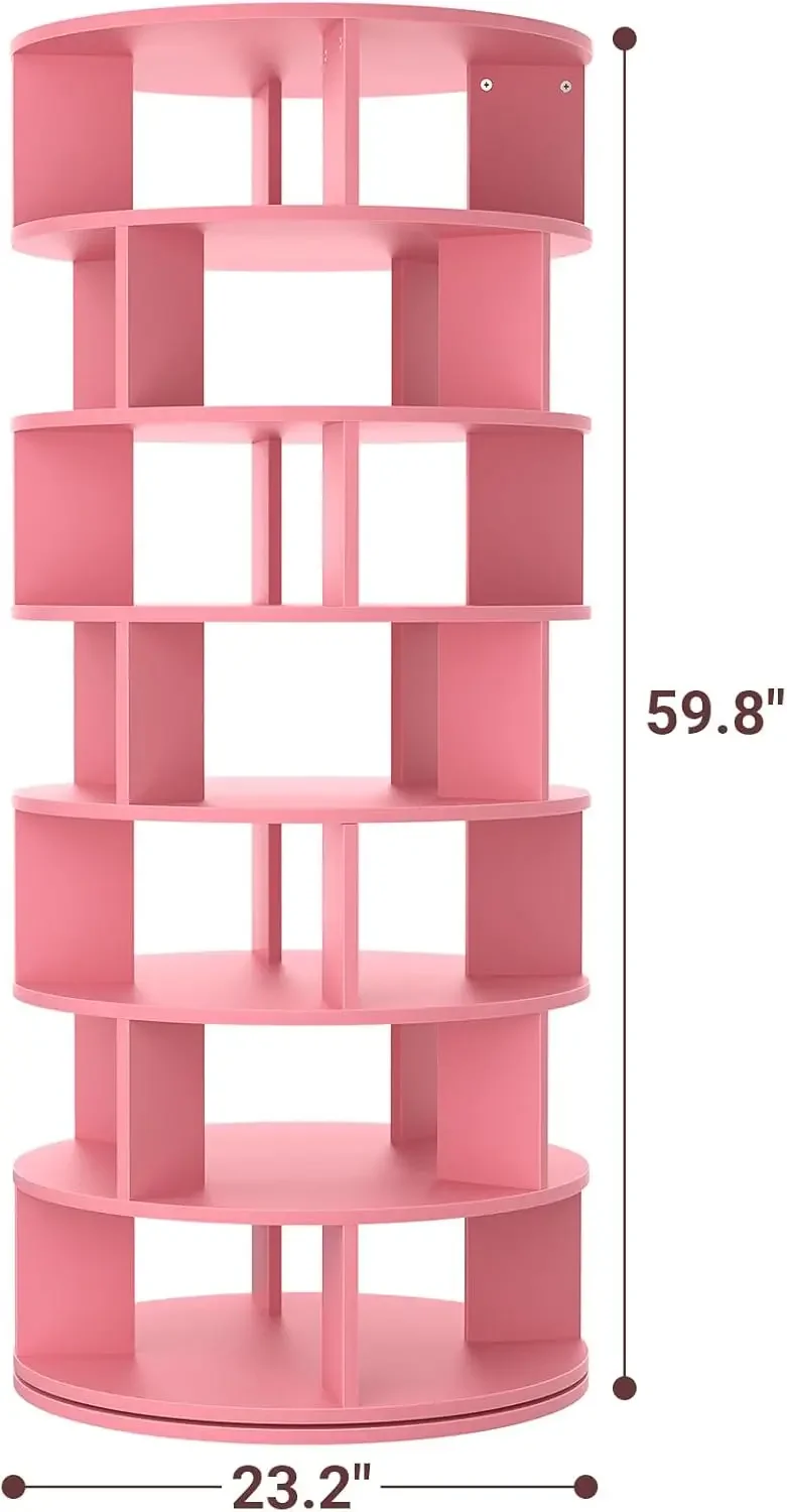 한정 기간 할인, 재고 정리! 회전식 신발장 타워, 7단 회전 신발장 360도 회전 신발 정리대 옷장용